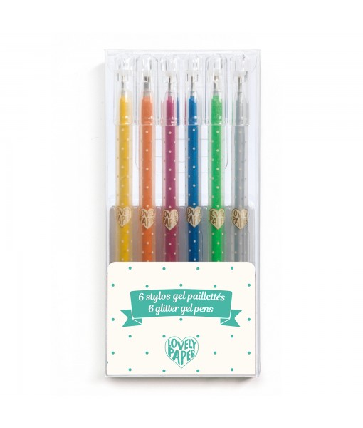 Stylos gel pailleté