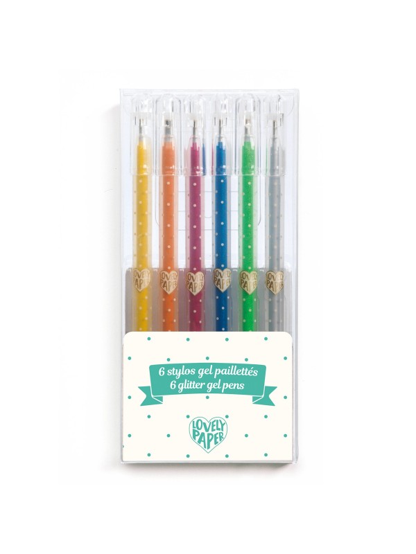 Stylos gel pailleté