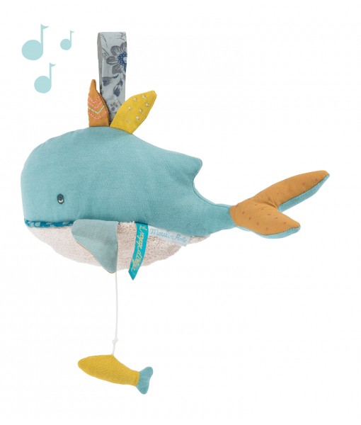 Peluche musicale baleine le Voyage d'Olga