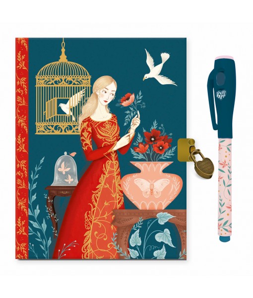 Carnet secret Lisa avec feutre magique
