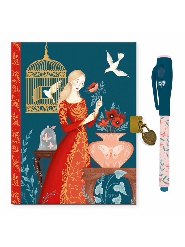 Carnet secret Lisa avec feutre magique
