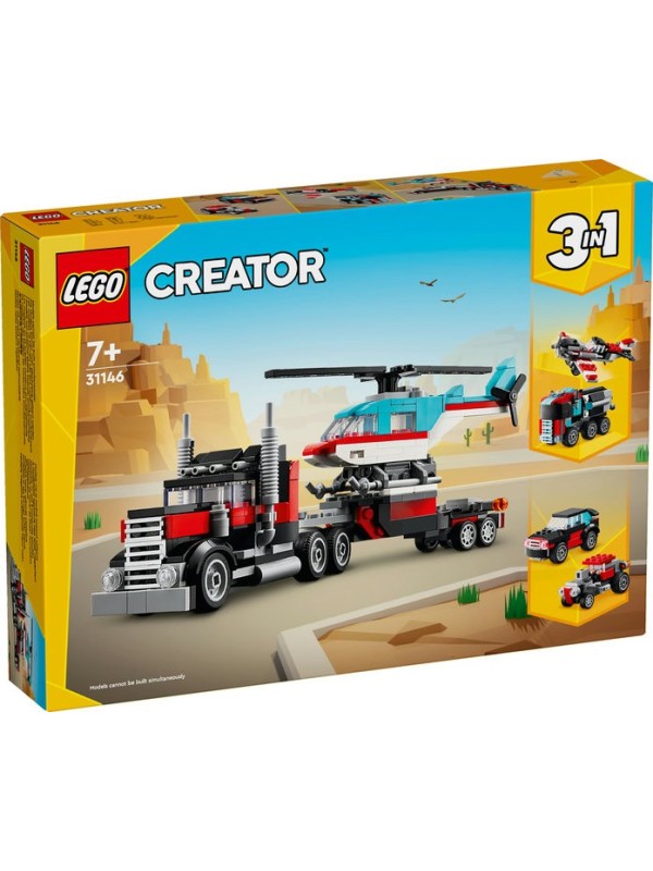 Lego creator - Le camion remorque avec hélicoptère