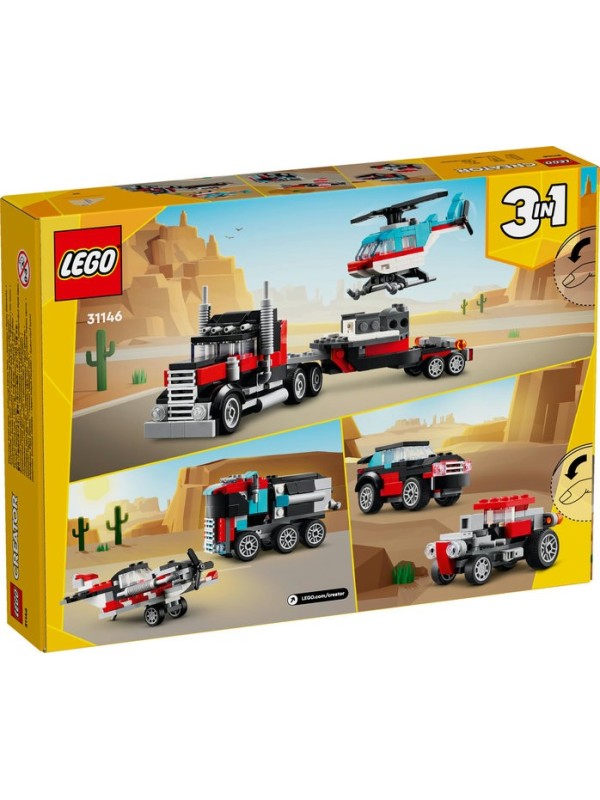 Lego creator - Le camion remorque avec hélicoptère