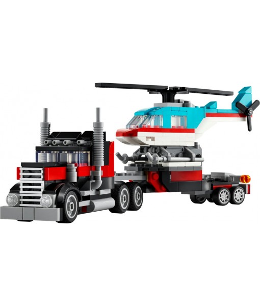 Lego creator - Le camion remorque avec hélicoptère