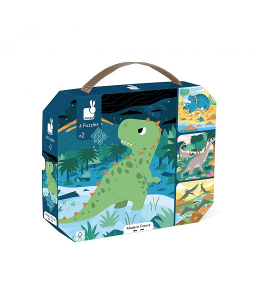 Puzzles évolutifs - Dinosaures (6-9-12-16 pièces)