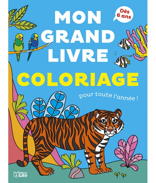Mon grand livre de coloriage - Les animaux