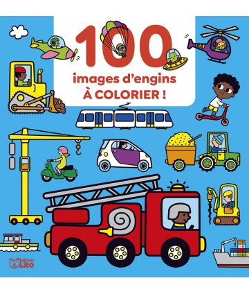 100 images d'engins à colorier