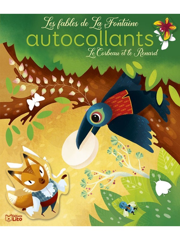 Autocollants - Mes fables préférées - Le corbeau et le renard