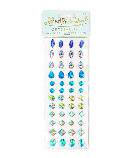 Strass autocollants pour le visage - multi pack