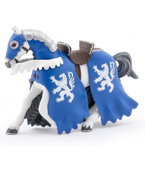 Cheval du chevalier lion à la lance