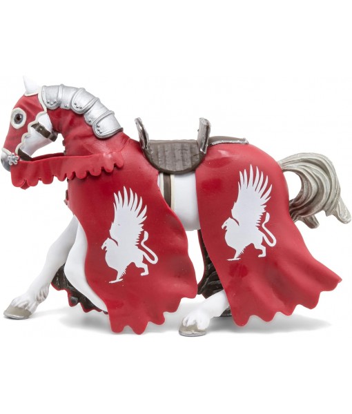 Cheval du chevalier griffon à la lance