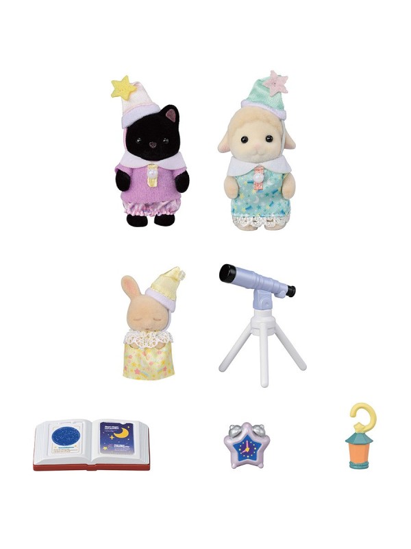 Trio des bébés pyjama party