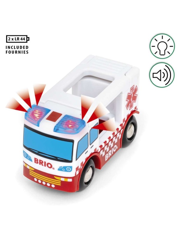 Camion ambulance son et lumière