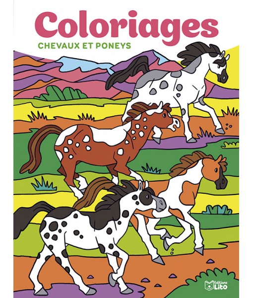 Mes grands coloriages - Chevaux et poneys