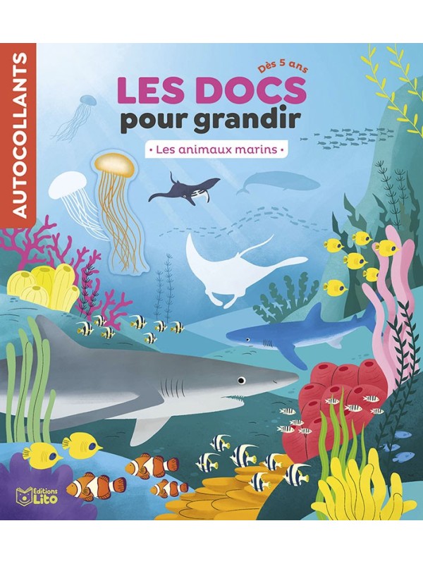 Autocollants - Les docs pour grandir - Les animaux marins