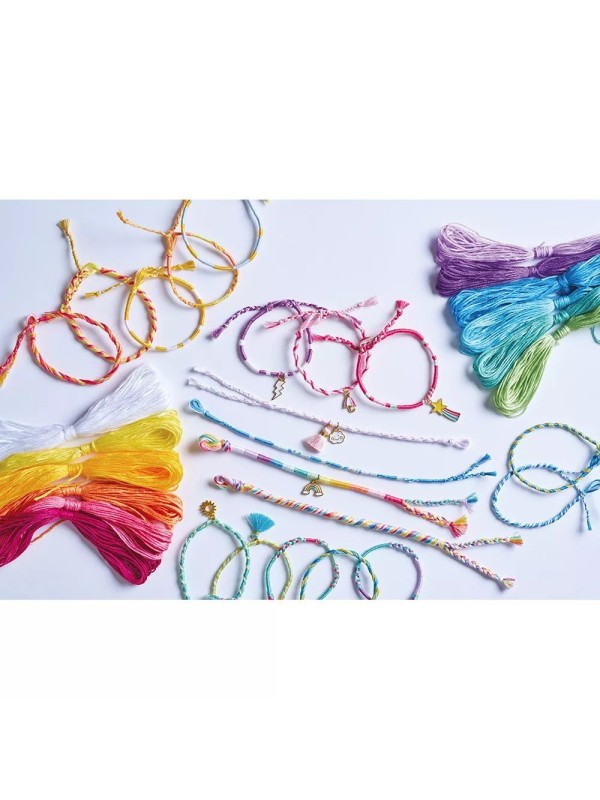 30 bracelets enroulés arc-en-ciel