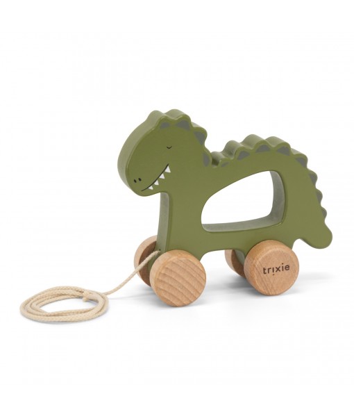 Jouet à tirer en bois - Mr Dino
