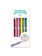 6 stylos argent contour