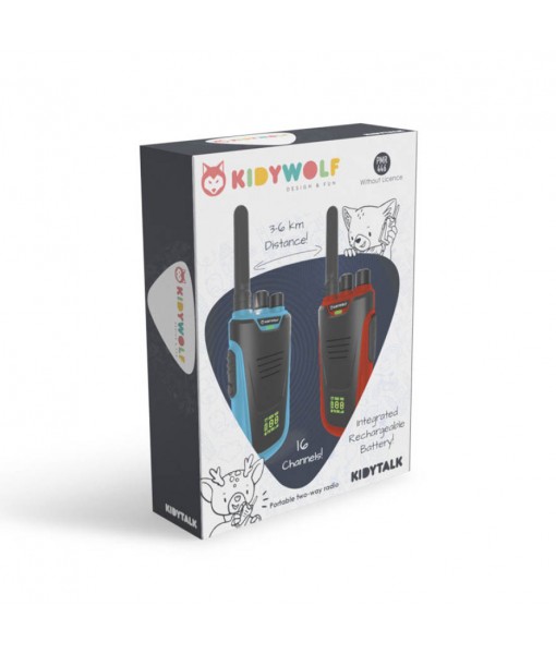 Talkie-walkie bleu-rouge