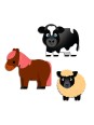 Gommettes stickers - Animaux de la ferme