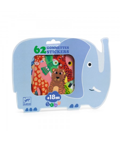 Gommettes stickers - Animaux de la savane
