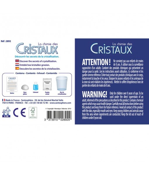 Cristal bleu à faire pousser