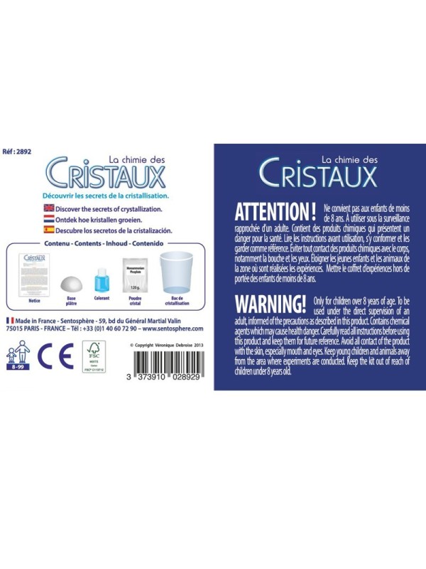 Cristal bleu à faire pousser