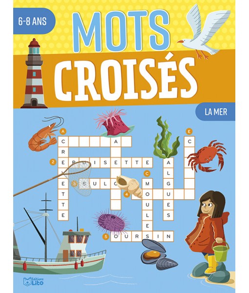 Mots croisés 6-8 ans - La mer