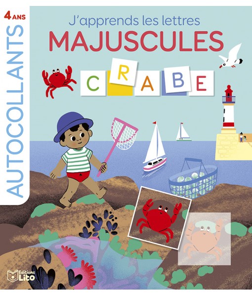 J'apprends les lettres majuscules - A la mer