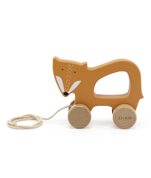 Jouet à tirer en bois - Mr Fox