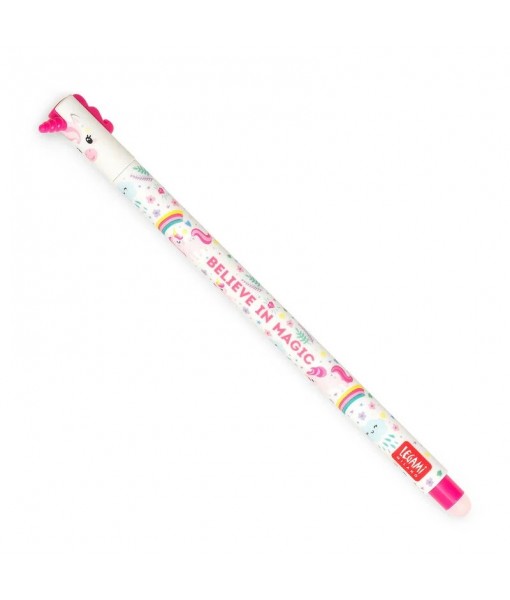 Stylo à encre gel effaçable licorne