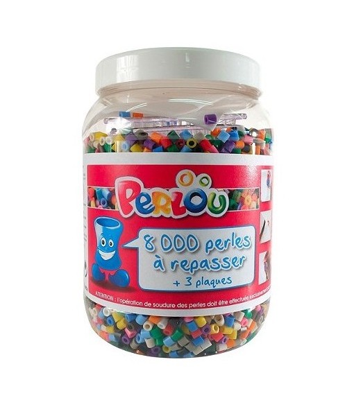 Bocal de 8000 perles à repasser Perlou