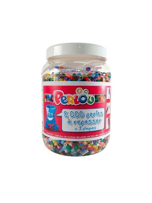 Bocal de 8000 perles à repasser Perlou