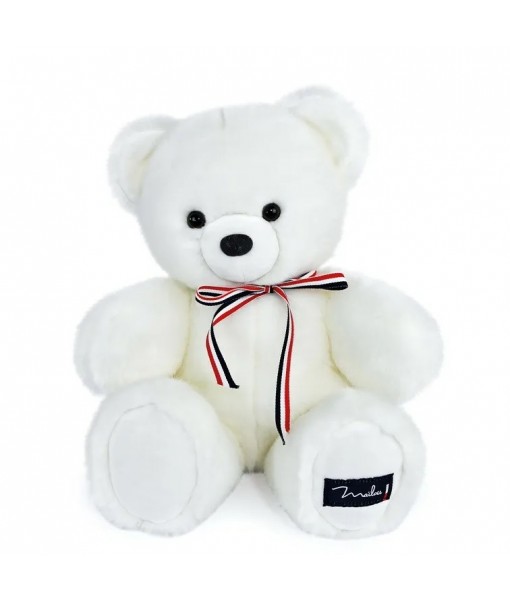 Lou l'ours français blanc 35 cm