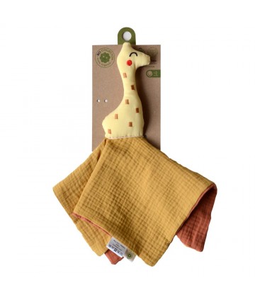 Doudou coton bio girafe