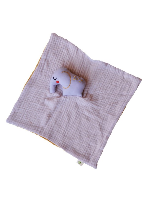 Doudou coton bio éléphant