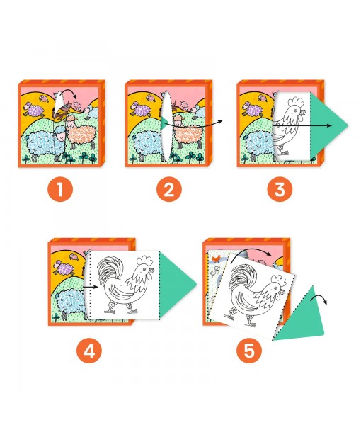 Distributeur de coloriages Ferme