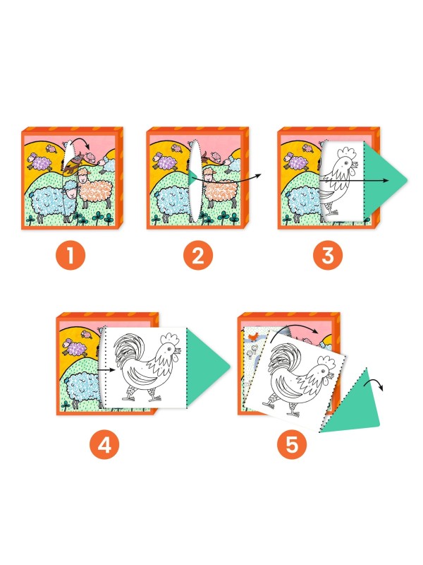 Distributeur de coloriages Ferme