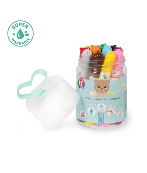 Set de 12 feutres Teddy friends Ours