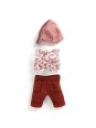 Lovely Poméa - Tenue Burgundy pour poupée 32 cm