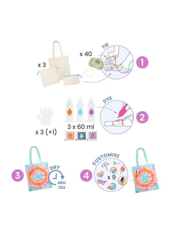 DIY - Teinture tie-dye Sunshine camp