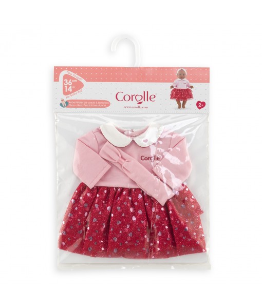 BB36 Robe et bandeau pétales de cœur