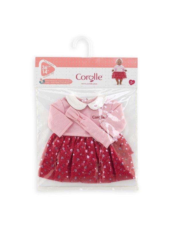 BB36 Robe et bandeau pétales de cœur