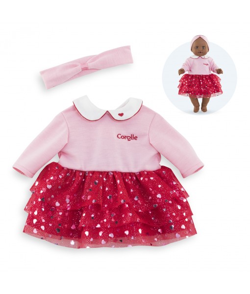BB36 Robe et bandeau pétales de cœur