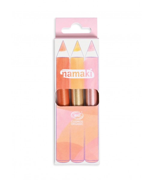 Kit de 3 crayons pailletés - Rayon de soleil