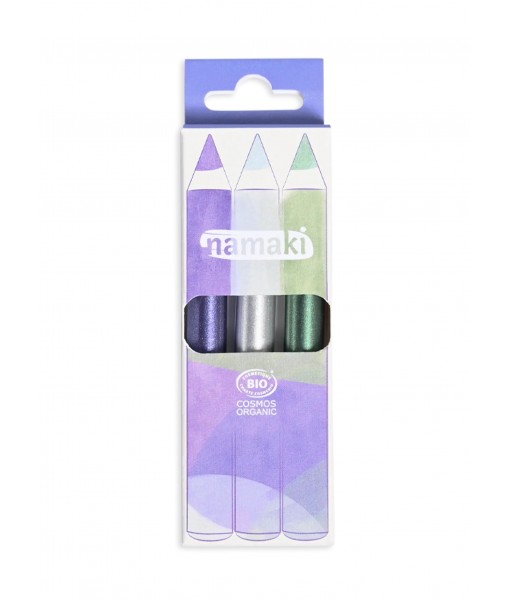 Kit de 3 crayons pailletés - Clair de lune