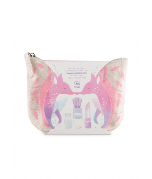 Trousse scintillante rose