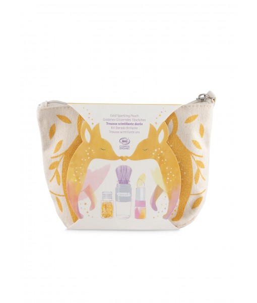 Trousse scintillante or