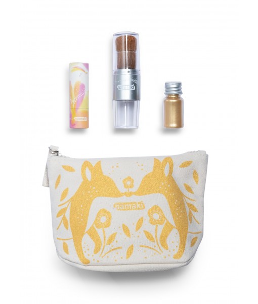 Trousse scintillante or