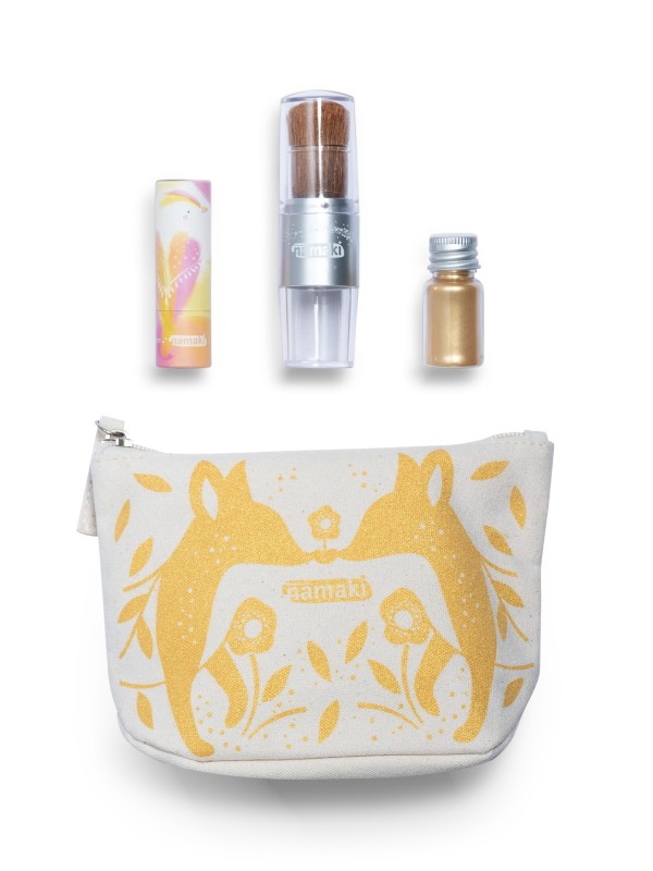 Trousse scintillante or